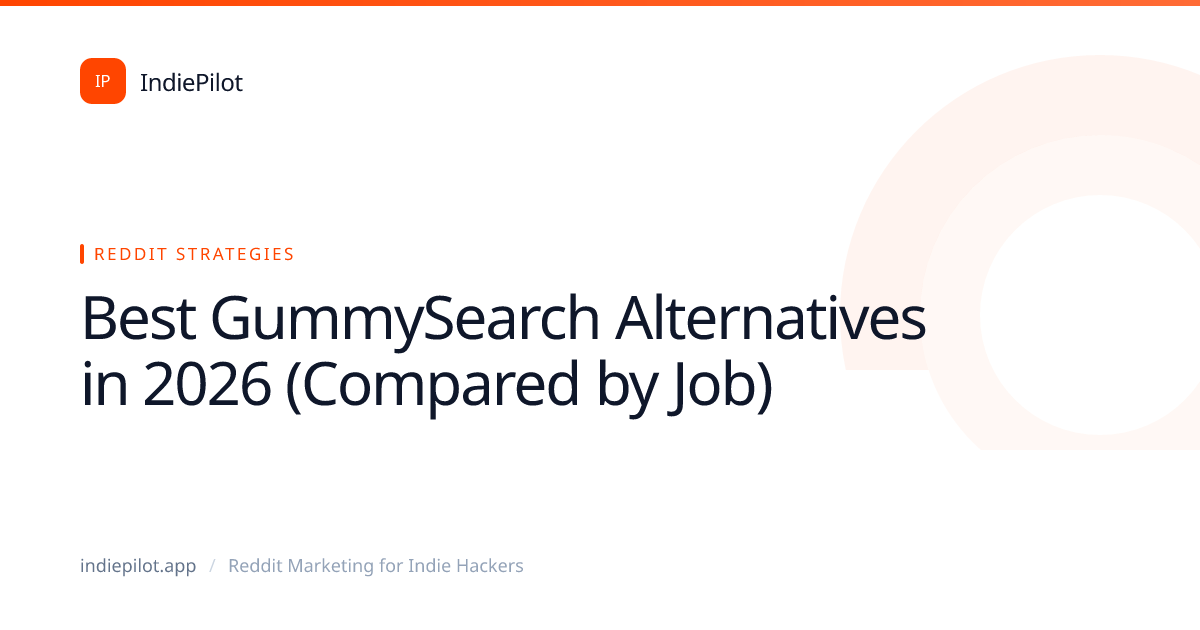 Best GummySearch Alternatives in 2026 (Compared by Job)